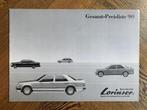 Zeldzame prijslijst Mercedes-Benz Lorinser 1990 zgan, Lorinser, Nieuw, Mercedes, Ophalen of Verzenden