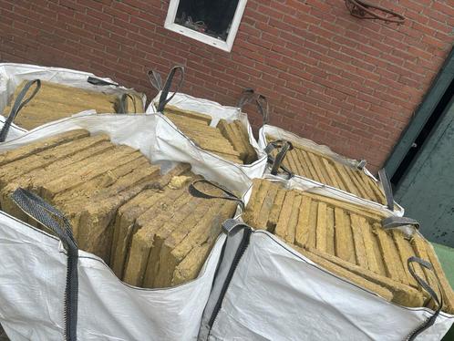 Grote partij Steenwol 5 cm, Doe-het-zelf en Verbouw, Isolatie en Afdichting, Zo goed als nieuw, Dakisolatie, Steenwol, 4 tot 8 cm