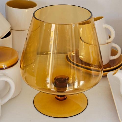 Vaas in vorm van cognacglas, Huis en Inrichting, Woonaccessoires | Vazen, Zo goed als nieuw, Minder dan 50 cm, Glas, Ophalen of Verzenden