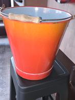 Vintage Emaille Emmer Oranje, Ophalen