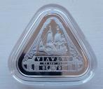 Zilveren 1 oz Triangular coins Batavia 2019., Ophalen of Verzenden, Losse munt, Zilver