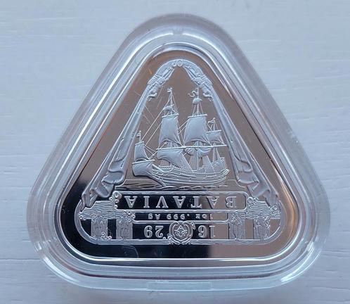Zilveren 1 oz Triangular coins Batavia 2019., Postzegels en Munten, Munten | Oceanië, Losse munt, Zilver, Ophalen of Verzenden
