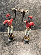 Een paar zeer gave Blackamoor Nubische kandelaars, Verzenden