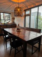 Eetafel, eetbank en 2 stoelen, Huis en Inrichting, Ophalen, Gebruikt, 150 tot 200 cm, 200 cm of meer