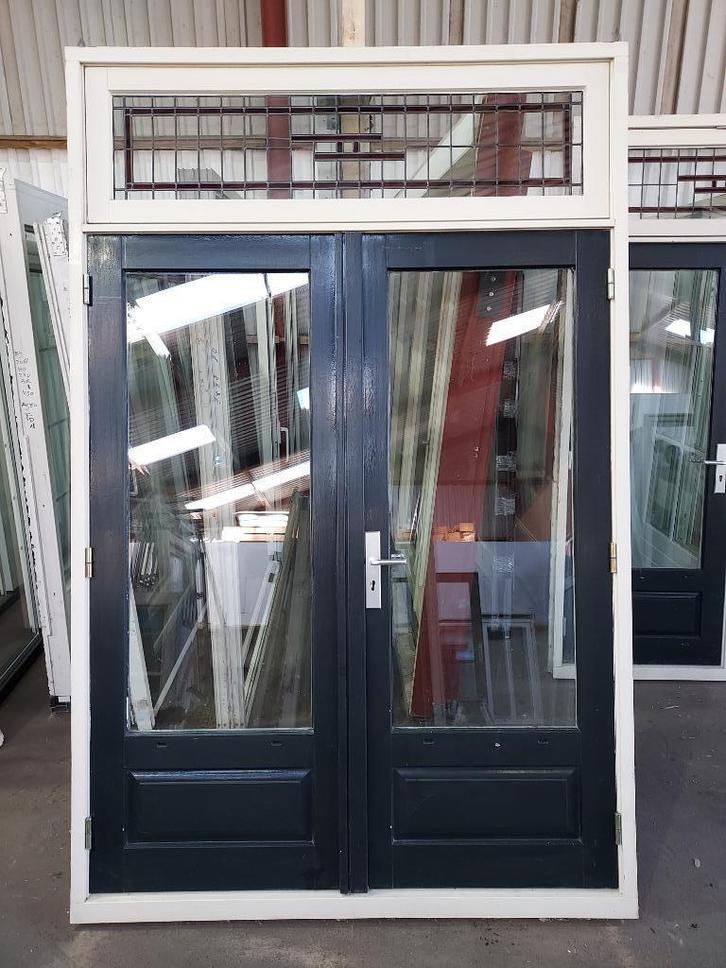 Hardhout Tuindeurkozijn Hr++glaslood bezorgenfactuurmogelijk, Doe-het-zelf en Verbouw, Kozijnen en Schuifpuien, Zo goed als nieuw