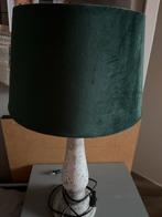 Groene Velours Lamp met Betonnen Voet, Huis en Inrichting, Lampen | Vloerlampen, Ophalen, Zo goed als nieuw, Stof, Minder dan 100 cm