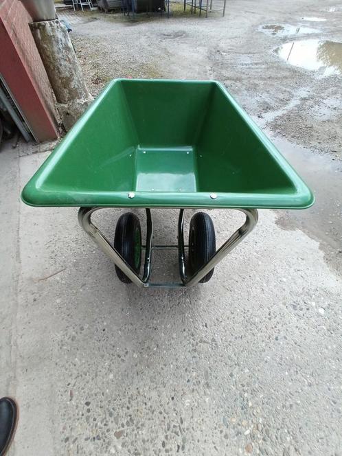 Kruiwagen met dubbele wielen., Tuin en Terras, Kruiwagens, Nieuw, Ophalen