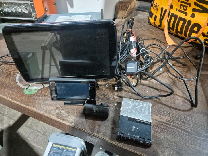 Japanse radio Panasonic CN-F1D9VD compleet met dashcam, Auto diversen, Autoradio's, Gebruikt, Ophalen of Verzenden
