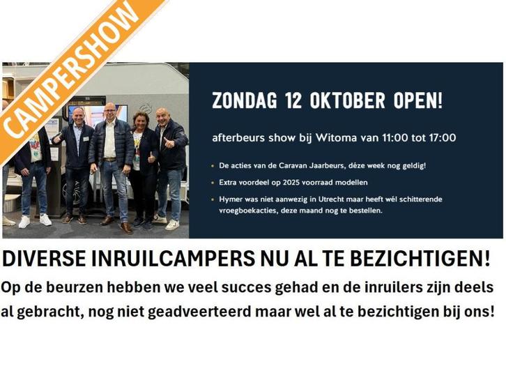 Hymer Tramp INRUIL CAMPERS TE KOOP !!, Caravans en Kamperen, Campers, Bedrijf, Hymer