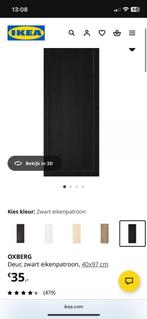 2x ikea billy oxberg deur, Nieuw, Minder dan 100 cm, 25 tot 50 cm, 50 tot 100 cm