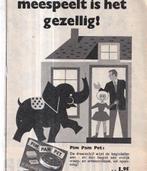 Retro reclame 1959 Jumbo spelletjes Electro Pim Pam Pet, Ophalen of Verzenden