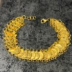 21 karaat gouden armband munten schakel, Sieraden, Tassen en Uiterlijk, Armbanden, Ophalen of Verzenden
