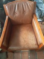 2 leren stoelen, Ophalen of Verzenden