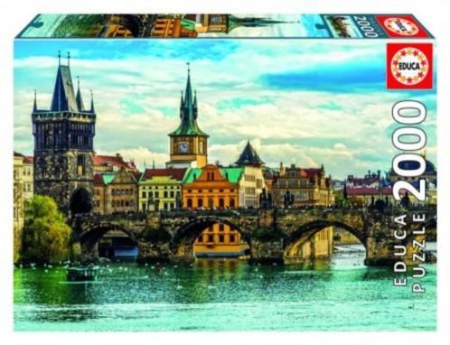 Educa: Zicht op Praag 2000 stukjes, Hobby en Vrije tijd, Denksport en Puzzels, Nieuw, Rubik's of 3D-puzzel, Meer dan 1500 stukjes