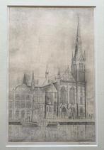 Poppe Damave - Spaarnekerk Haarlem Tekening, Antiek en Kunst, Ophalen