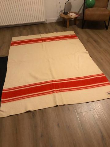 Vintage Plaid Deken Wol - Aabe Marine design uit mei 1960 beschikbaar voor biedingen
