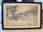 Mastenbroek - Heide landschap - tekening, Antiek en Kunst, Ophalen of Verzenden