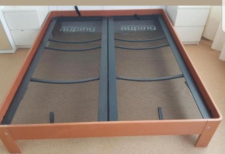 ZGAN Auping Auronde 1500, 180x200 kersen   2 spiraalbodems, Doe-het-zelf en Verbouw, Plinten en Afwerking, Zo goed als nieuw, Ophalen