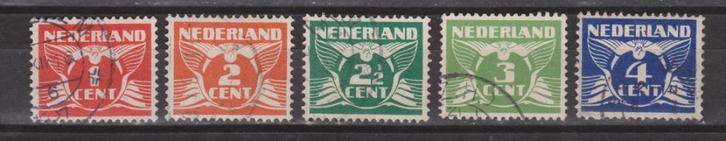 NVPH 144 - 148 geb Vliegende duif 1924 OUD NEDERLAND p/stuk, Postzegels en Munten, Postzegels | Nederland, Gestempeld, T/m 1940