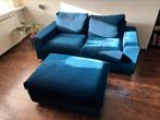 Sofa met poef (IKEA) - couch with ottoman, Huis en Inrichting, Ophalen, Overige materialen, 150 tot 200 cm, Tweepersoons