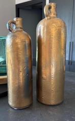 Kruiken flessen vazen goud bruin messing kleur BRYNXZ, Antiek en Kunst, Ophalen