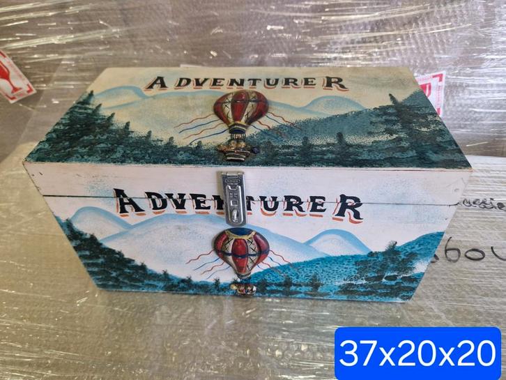 Leuk houten vintage kistje, Huis en Inrichting, Woonaccessoires | Kisten, Nieuw, Minder dan 50 cm, Minder dan 50 cm, Ophalen of Verzenden