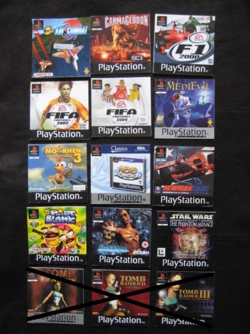 PS1 Playstation 1 boekjes, Spelcomputers en Games, Games | Sony PlayStation 1, Zo goed als nieuw, Overige genres, 1 speler, Vanaf 3 jaar