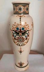 Prachtige en zeldzame Art Nouveau Amphora plateel vaas, Antiek en Kunst, Ophalen of Verzenden