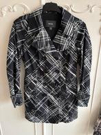 Nieuw zwart wit trenchcoat jas Mexx maat 34, Mexx, Overige kleuren, Nieuw, Ophalen of Verzenden