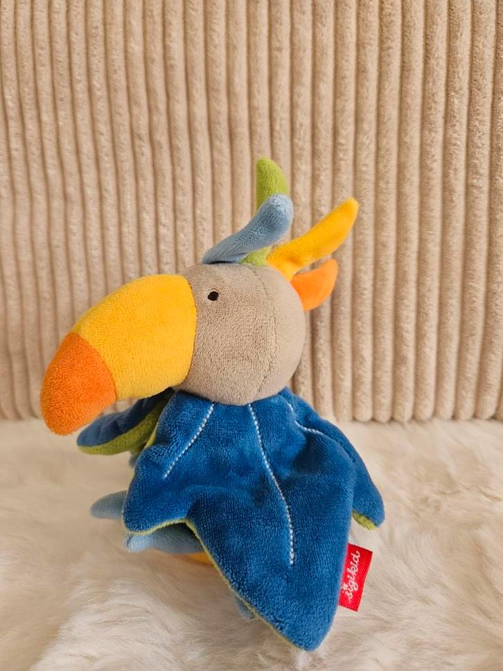 Leuke rammelaar vogel Knuffel, Kinderen en Baby's, Speelgoed | Knuffels en Pluche, Zo goed als nieuw, Overige typen, Ophalen of Verzenden