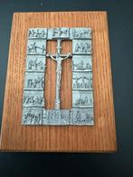 Prachtige kruisweg met 14 staties. Met Jezus aan het kruis., Antiek en Kunst, Antiek | Religie, Ophalen of Verzenden