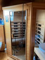 Hoek 3persoons sauna met infrarood, Sport en Fitness, Sauna, Ophalen, Zo goed als nieuw, Infrarood, Complete sauna
