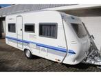 Hobby De Luxe 450 UB Vastbed rondzit 4pers vastbed voortent, Caravans en Kamperen, Caravans, Rondzit, Hobby, Overige typen, Bedrijf