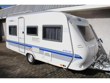 Hobby De Luxe 450 UB Vastbed rondzit 4pers vastbed voortent beschikbaar voor biedingen