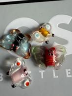 4 Murano Lampwork Kralen - Vlinders, Verzenden