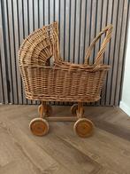 Vintage Rotan Poppenwagen, Kinderen en Baby's, Speelgoed | Poppen, Ophalen, Gebruikt, Overige typen