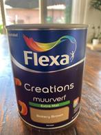Flexa muurverf Bakery brown ongeopend, Doe-het-zelf en Verbouw, Verf, Beits en Lak, Bruin, Nieuw, Ophalen of Verzenden, Verf