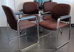 Vintage Drabert stoelen met chromen frame., Ophalen, Gebruikt, Metaal, Modern