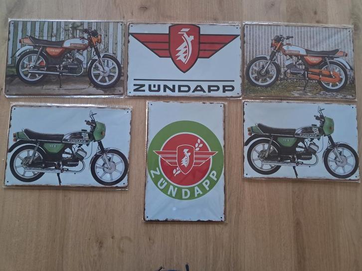 Zundapp bordjes, Verzamelen, Merken en Reclamevoorwerpen, Nieuw, Reclamebord, Ophalen of Verzenden