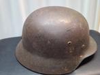 Duitse WH Helm M35 ex DD, Ophalen of Verzenden, Landmacht, Duitsland, Helm of Baret