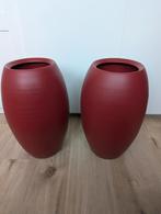 Mooie donkerrode bloempot - 47cm hoog, Huis en Inrichting, Ophalen of Verzenden