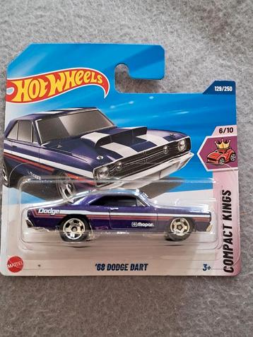 Hot Wheels '68 Dodge Dart paars nieuw in ongeopende verpakki beschikbaar voor biedingen