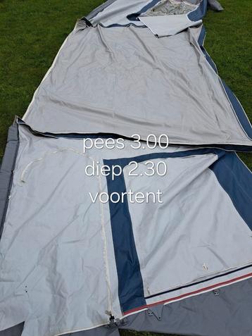 Voortent pees 3 meter. 2.30 diep. Zgan v camper of caravan beschikbaar voor biedingen