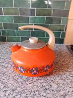 Vintage (brabantia?) oranje fluitketel ter decoratie, Antiek en Kunst, Ophalen of Verzenden