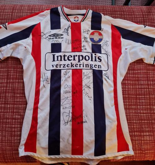 Origineel Willem II-shirt gesigneerd, Verzamelen, Sportartikelen en Voetbal, Zo goed als nieuw, Shirt, Willem II, Ophalen of Verzenden