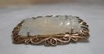 Zilveren antieke Chineese broche verguld nr.158, Verzenden, Zilver, Broche, Verguld