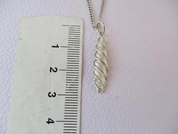 Zilveren massief langwerpig hangertje ZII zilver keur beschikbaar voor biedingen