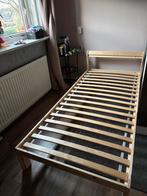 IKEA bed - Nieuwstaat, alleen in elkaar gezet!, 90 cm, Eenpersoons, Beige, Ophalen of Verzenden