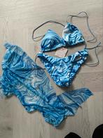 NIEUW: leuke bikini met pareo mt M-L, Kleding | Dames, Nieuw, Blauw, Bikini, Ophalen of Verzenden