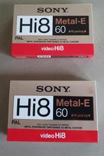 Sony videoband Hi8 60 min en Sony Video 8 Metal HG NIEUW 8mm, Ophalen of Verzenden, 8mm film